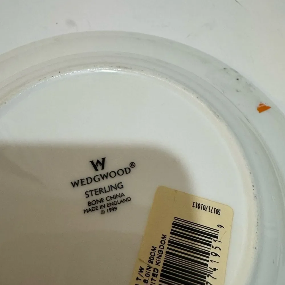 2 Wedgwood Sterling and California Salad Plate bowls Bone China made in England